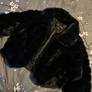 Kids or Jr. faux fur jacket